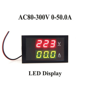 Dl85-2041 AC LED 3 цифры Амперметр и вольтметр